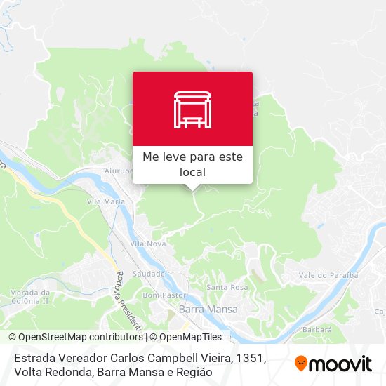 Estrada Vereador Carlos Campbell Vieira, 1351 mapa