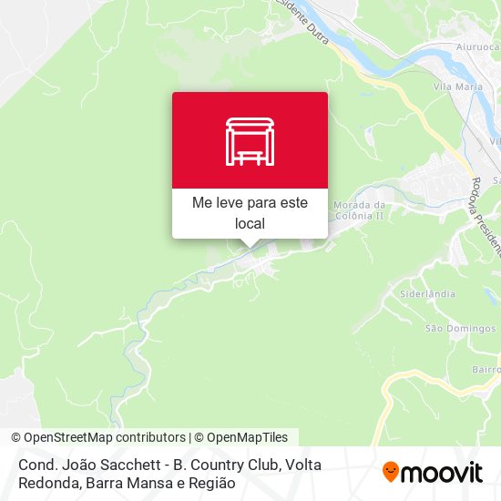 Cond. João Sacchett - B. Country Club mapa