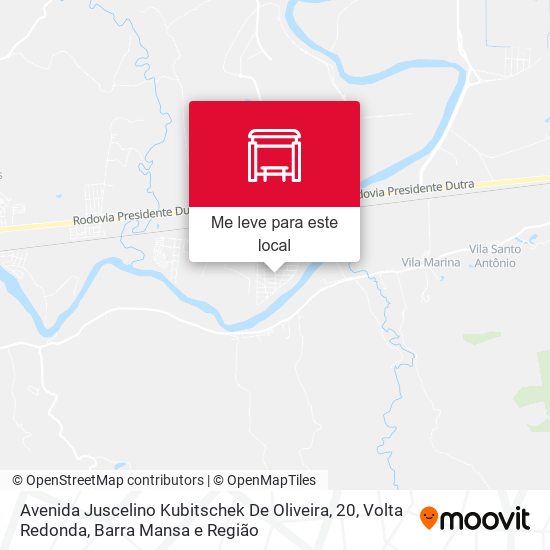 Avenida Juscelino Kubitschek De Oliveira, 20 mapa