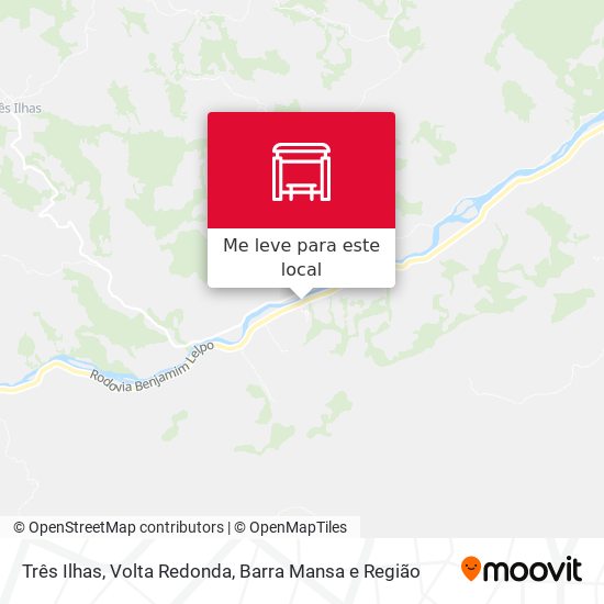 Três Ilhas mapa