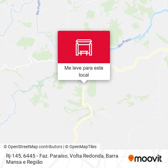 Rj-145, 6445 - Faz. Paraíso mapa