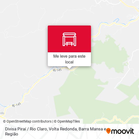 Divisa Piraí / Rio Claro mapa