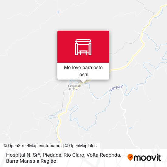 Hospital N. Srª. Piedade, Rio Claro mapa