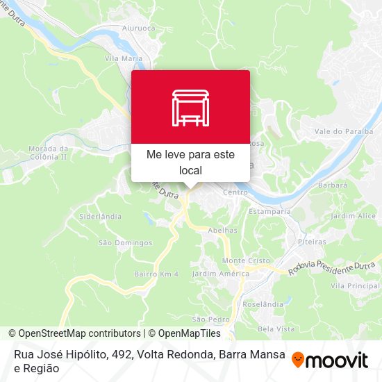 Rua José Hipólito, 492 mapa