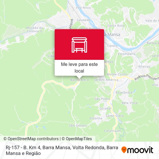 Rj-157 - B. Km 4, Barra Mansa mapa