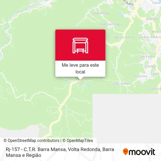 Rj-157 - C.T.R. Barra Mansa mapa