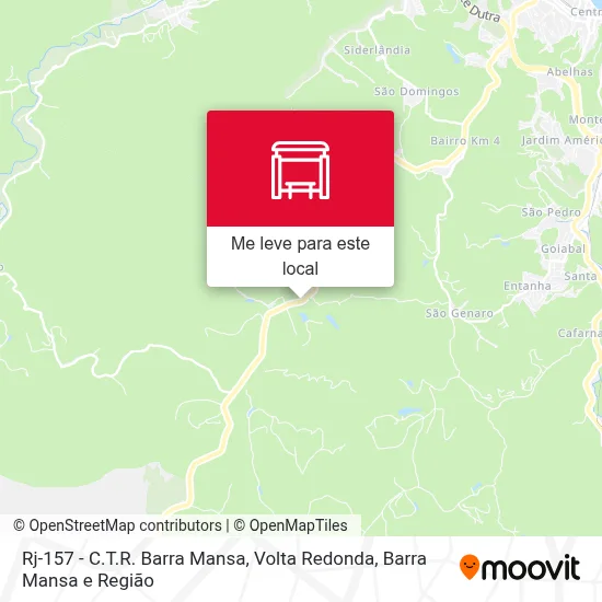 Rj-157 - C.T.R. Barra Mansa mapa