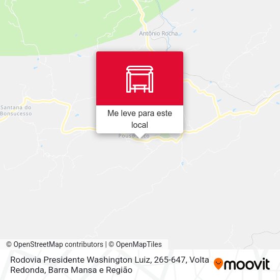 Rodovia Presidente Washington Luiz, 265-647 mapa