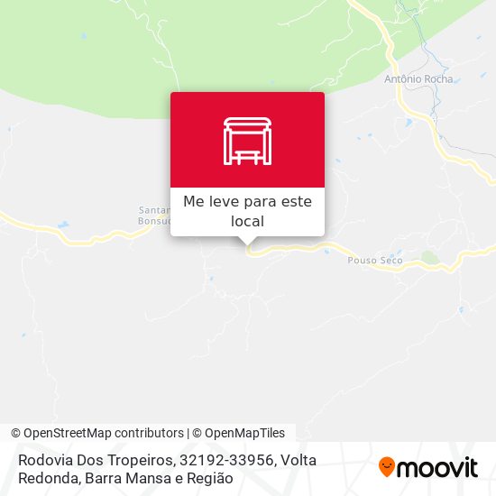 Rodovia Dos Tropeiros, 32192-33956 mapa