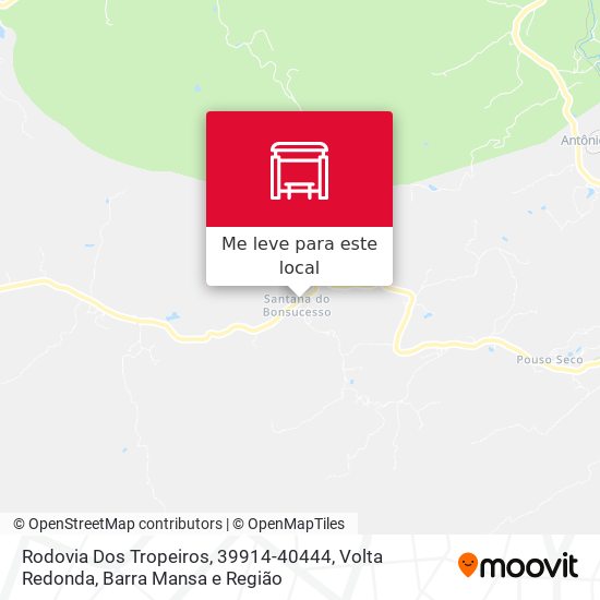 Rodovia Dos Tropeiros, 39914-40444 mapa