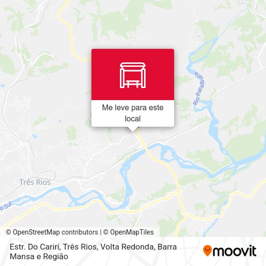 Estr. Do Cariri, Três Rios mapa