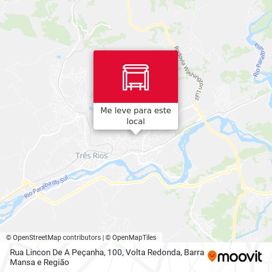 Rua Lincon De A Peçanha, 100 mapa