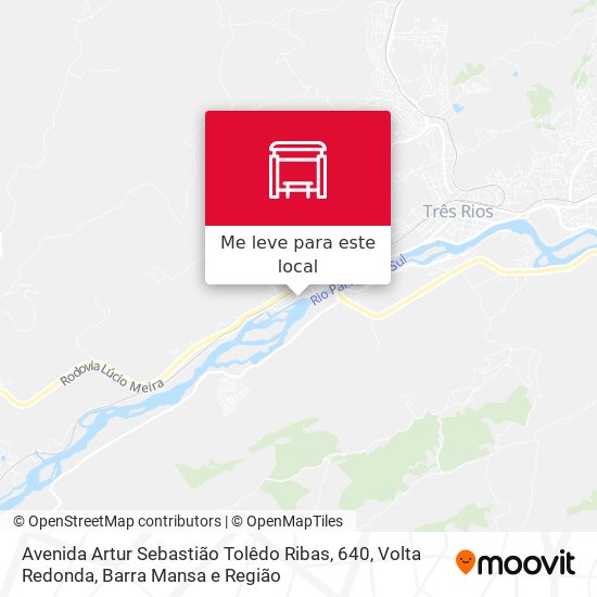 Avenida Artur Sebastião Tolêdo Ribas, 640 mapa