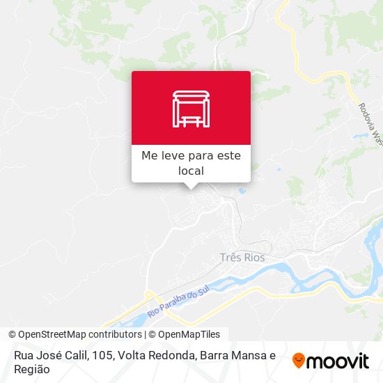 Rua José Calil, 105 mapa