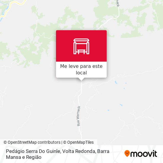 Pedágio Serra Do Guinle mapa