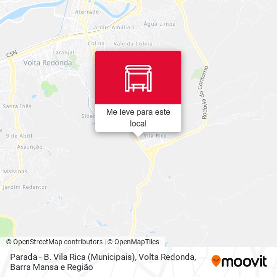 Parada - B. Vila Rica (Municipais) mapa