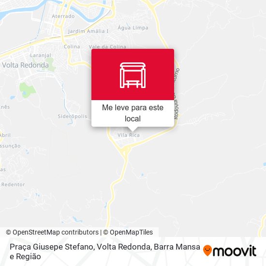 Praça Giusepe Stefano mapa