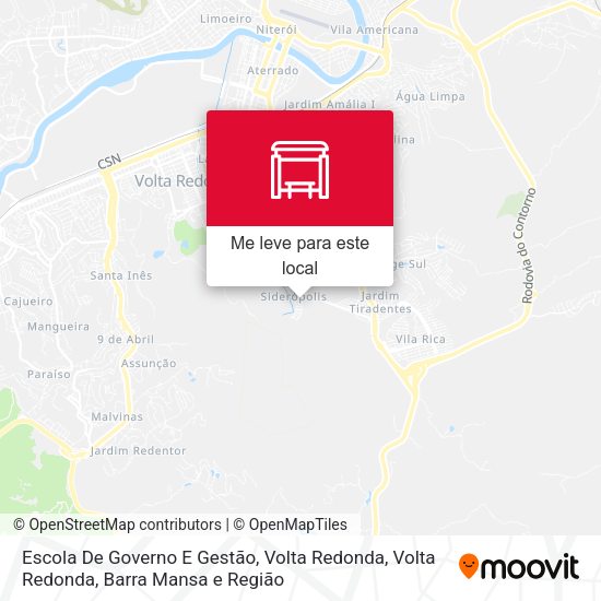 Escola De Governo E Gestão, Volta Redonda mapa