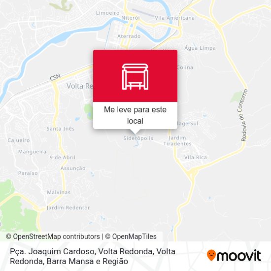 Pça. Joaquim Cardoso, Volta Redonda mapa