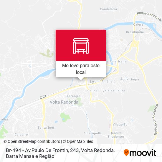 Br-494 - Av.Paulo De Frontin, 243 mapa