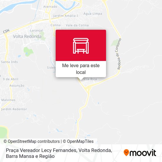 Praça Vereador Lecy Fernandes mapa