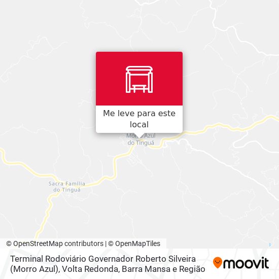 Terminal Rodoviário Governador Roberto Silveira (Morro Azul) mapa