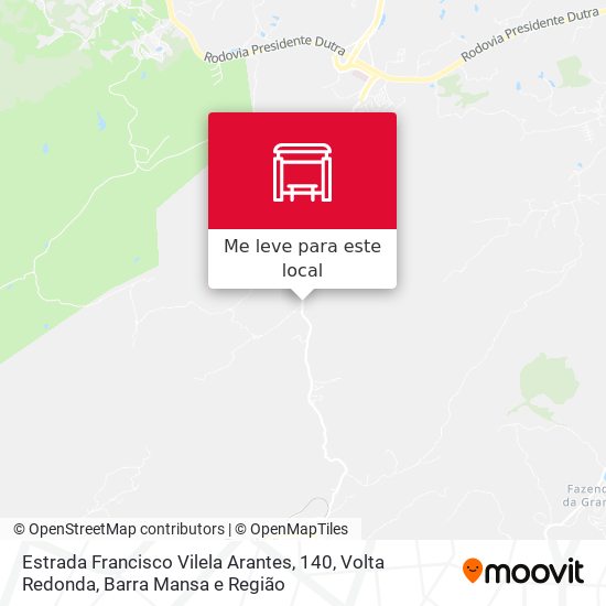 Estrada Francisco Vilela Arantes, 140 mapa
