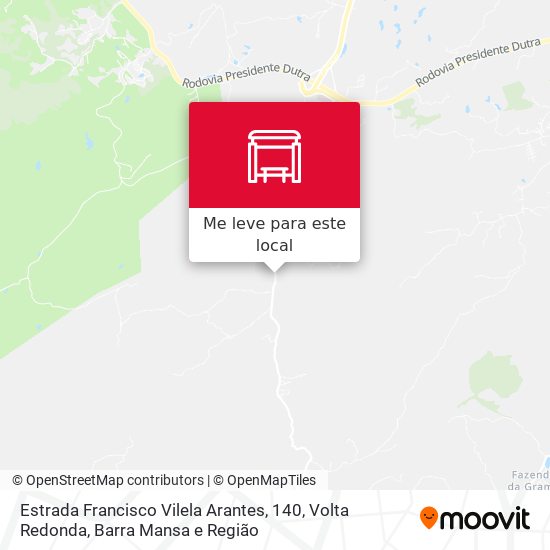 Estrada Francisco Vilela Arantes, 140 mapa