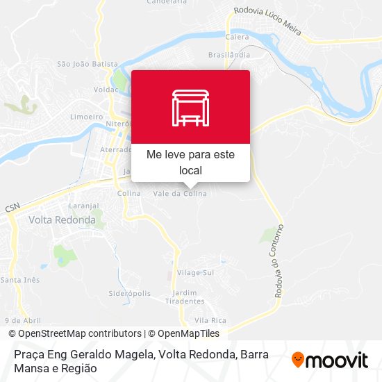 Praça Eng Geraldo Magela mapa