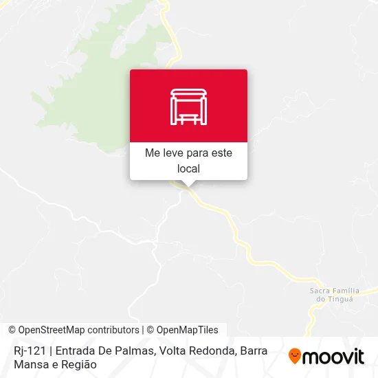 Rj-121 | Entrada De Palmas mapa