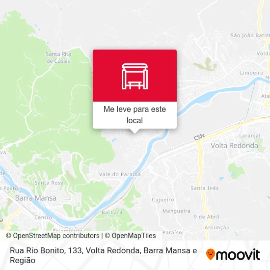 Rua Rio Bonito, 133 mapa