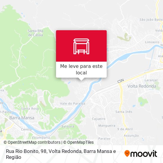Rua Rio Bonito, 98 mapa