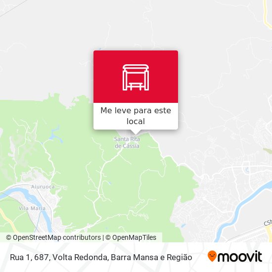 Rua 1, 687 mapa