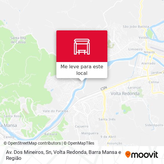 Av. Dos Mineiros, Sn mapa