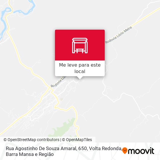 Rua Agostinho De Souza Amaral, 650 mapa