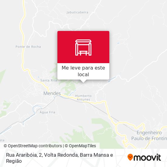 Rua Araribóia, 2 mapa