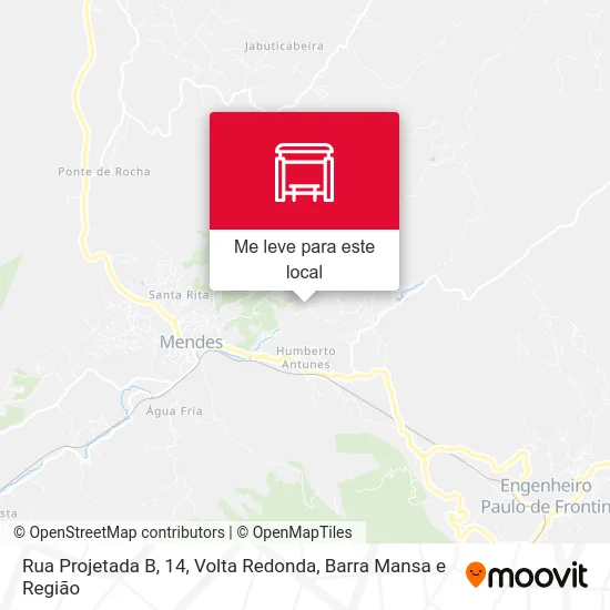 Rua Projetada B, 14 mapa