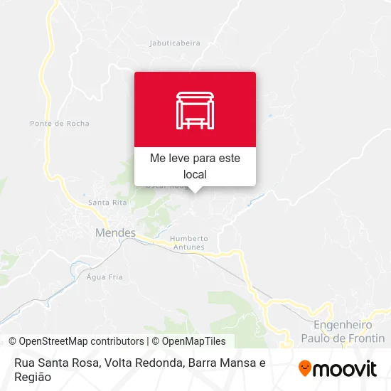Rua Santa Rosa mapa