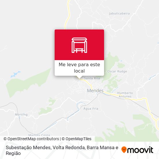 Subestação Mendes mapa
