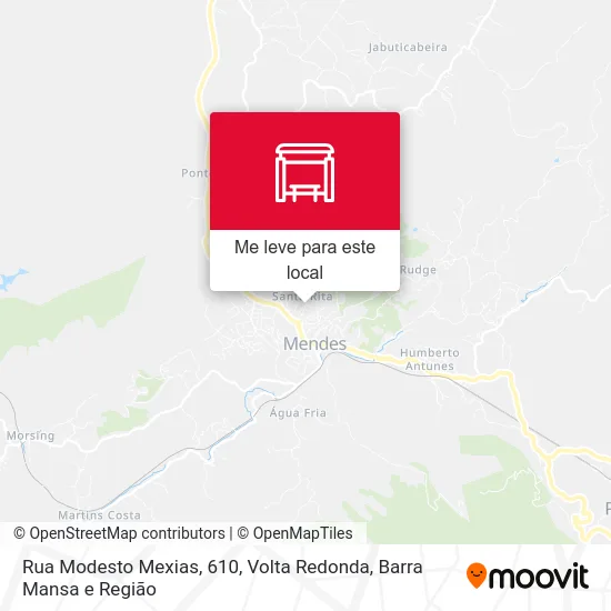 Rua Modesto Mexias, 610 mapa