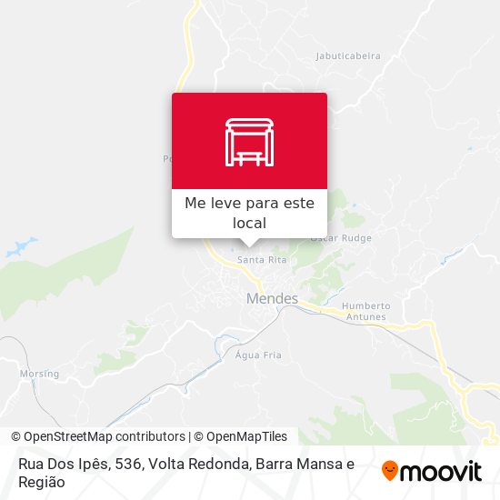 Rua Dos Ipês, 536 mapa
