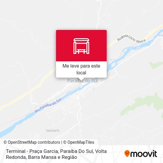 Terminal - Praça Garcia, Paraíba Do Sul mapa