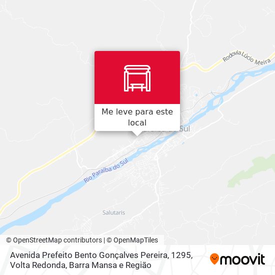 Avenida Prefeito Bento Gonçalves Pereira, 1295 mapa
