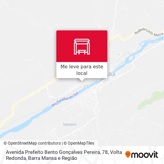 Avenida Prefeito Bento Gonçalves Pereira, 78 mapa
