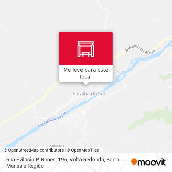Rua Evilásio P. Nunes, 196 mapa