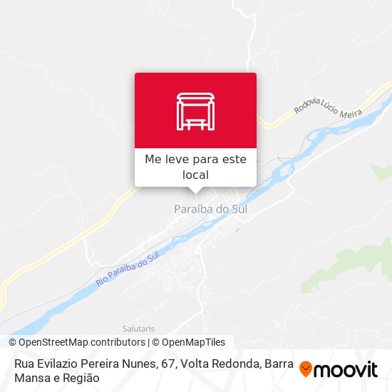 Rua Evilazio Pereira Nunes, 67 mapa
