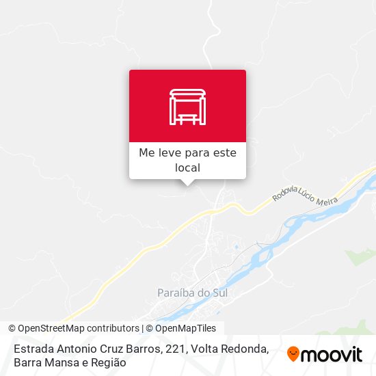 Estrada Antonio Cruz Barros, 221 mapa