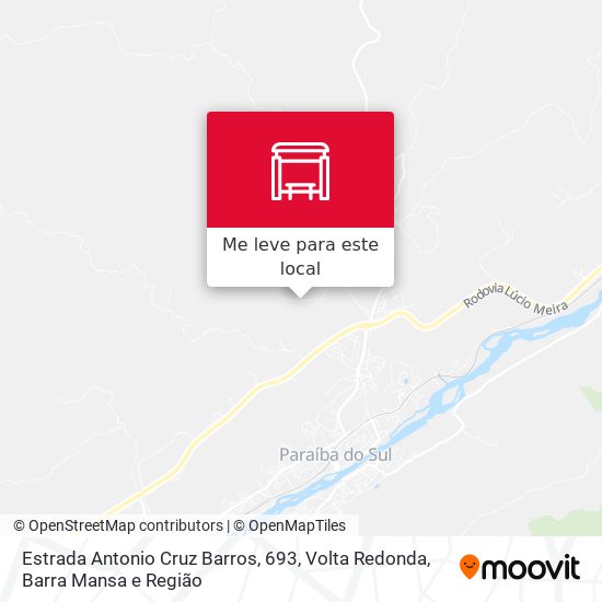 Estrada Antonio Cruz Barros, 693 mapa