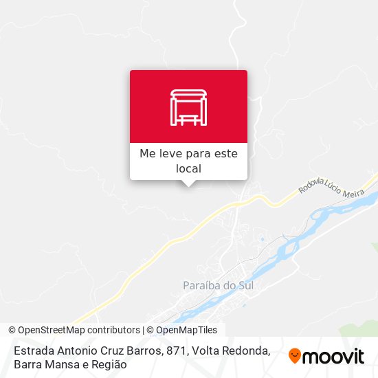 Estrada Antonio Cruz Barros, 871 mapa