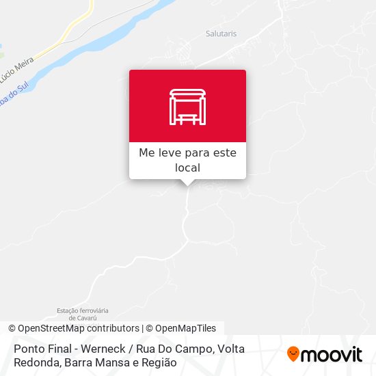 Ponto Final - Werneck / Rua Do Campo mapa